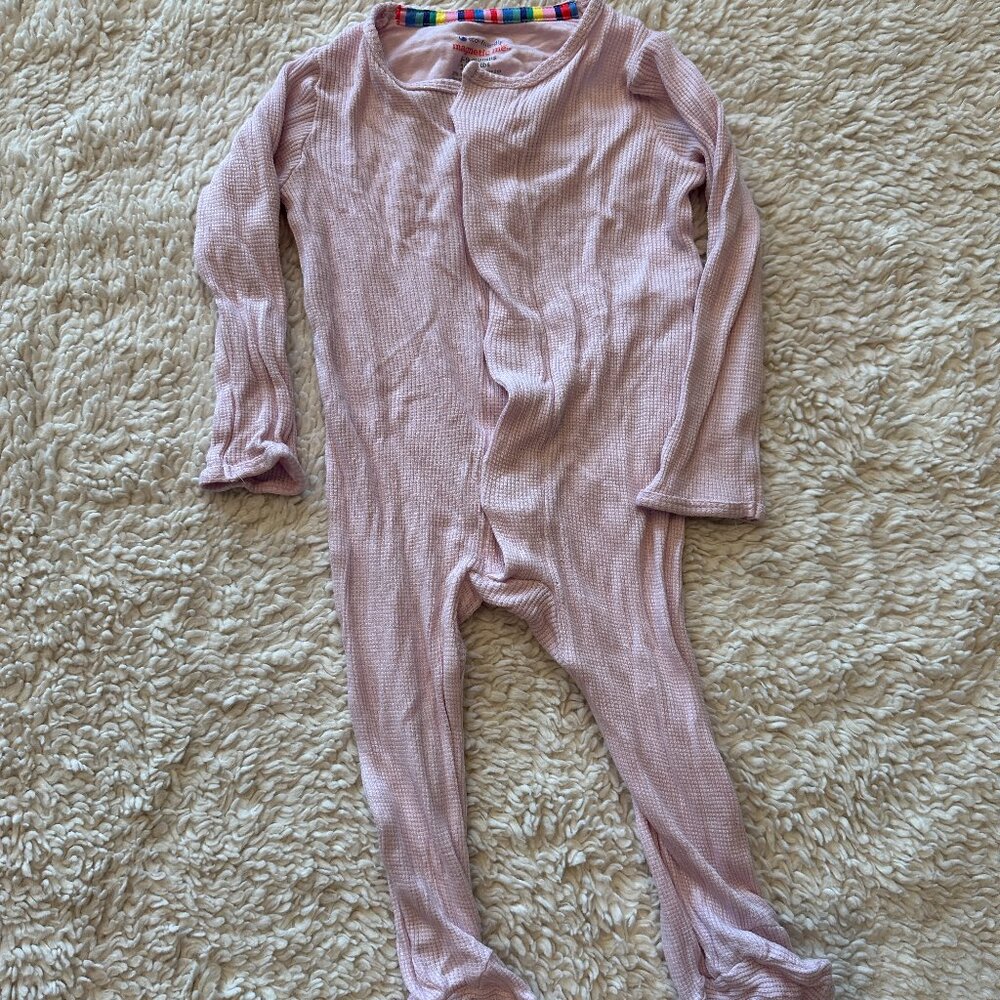 Magnetic Me Lilac Snow Waffle Onesie